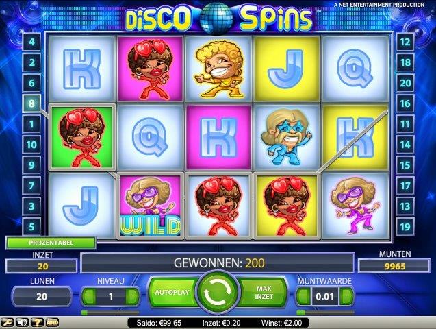 Disco Spins slot review Netent