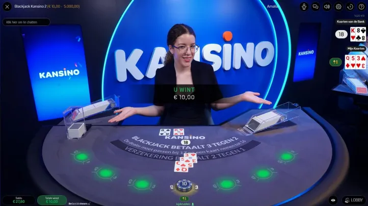 Kansino live blackjack