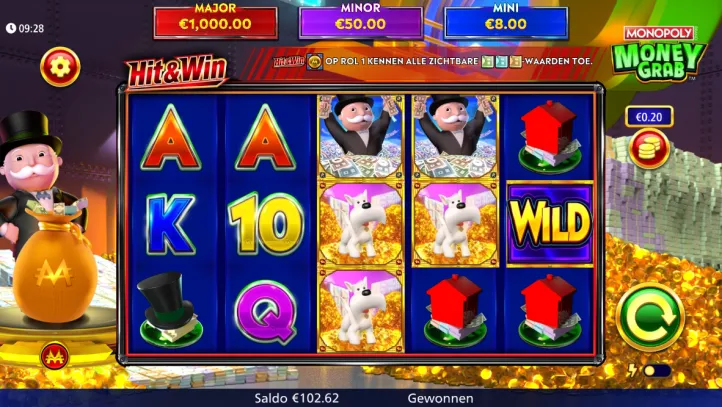 Speelveld Monopoly Money Grab