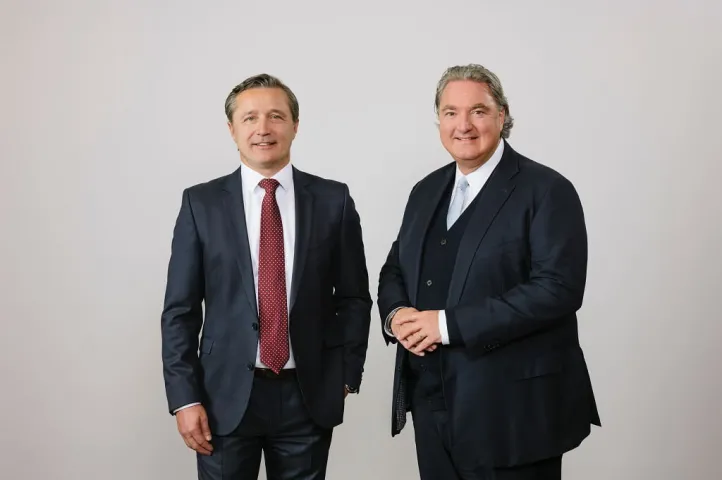 Erwin van Lambaart met mede-bestuurslid Martin Škopek.