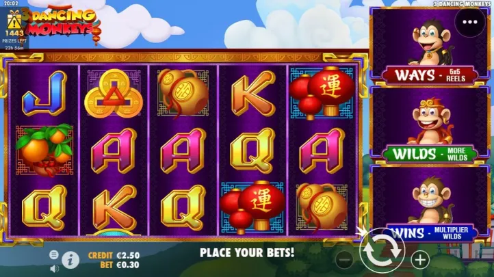 3 Dancing Monkeys slot