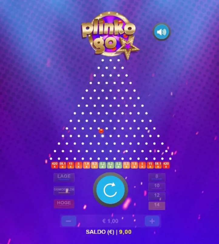 Plinko Go spel in online casino