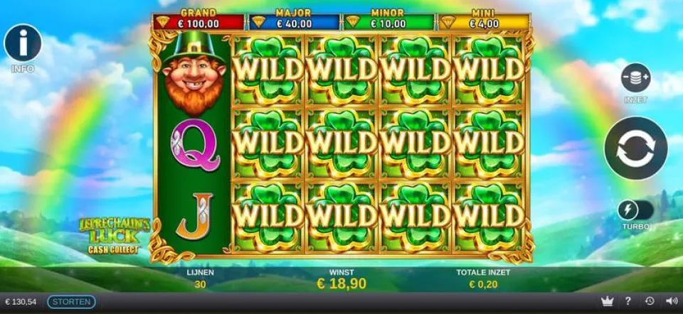 Leprechauns Luck Cash Collect wilds