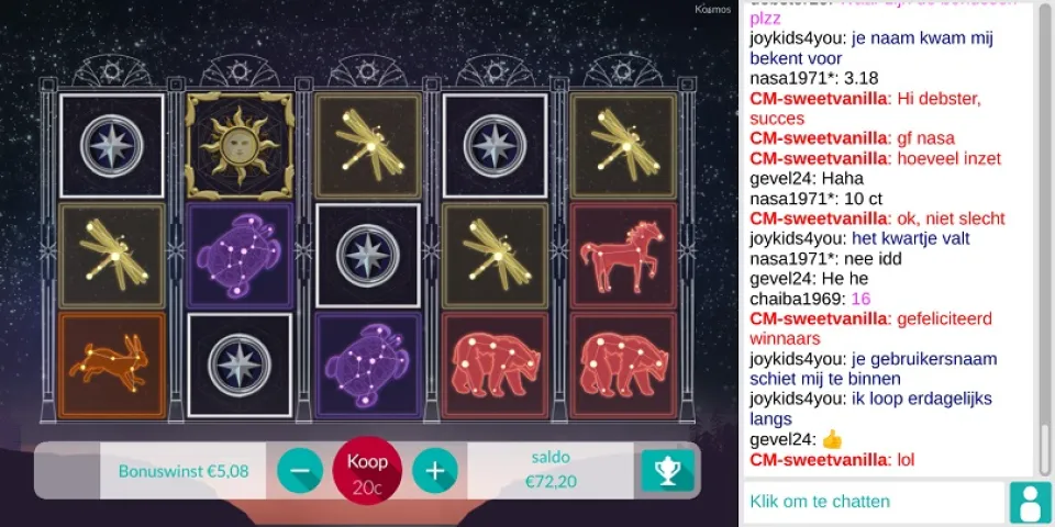 Kosmos online slot Tombola Bingo