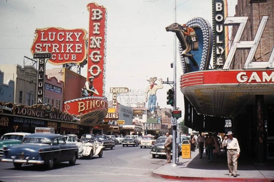 Fremont Street Las Vegas jaren vijftig
