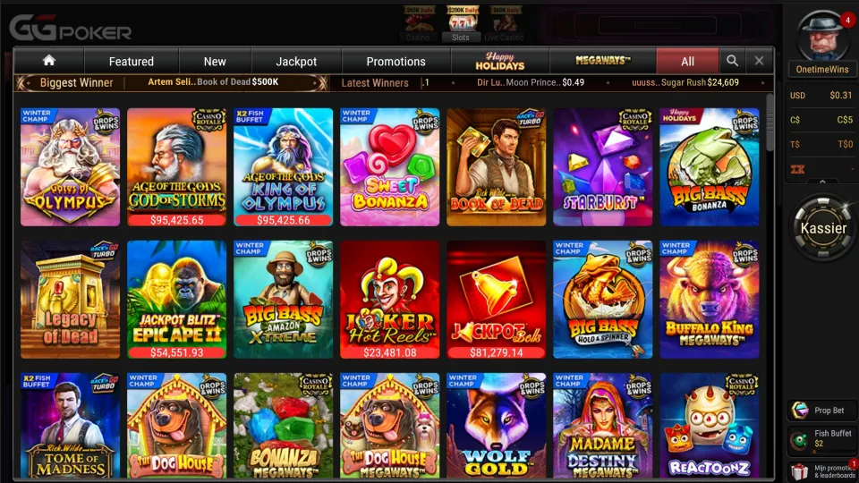 GGPoker Casino homepage