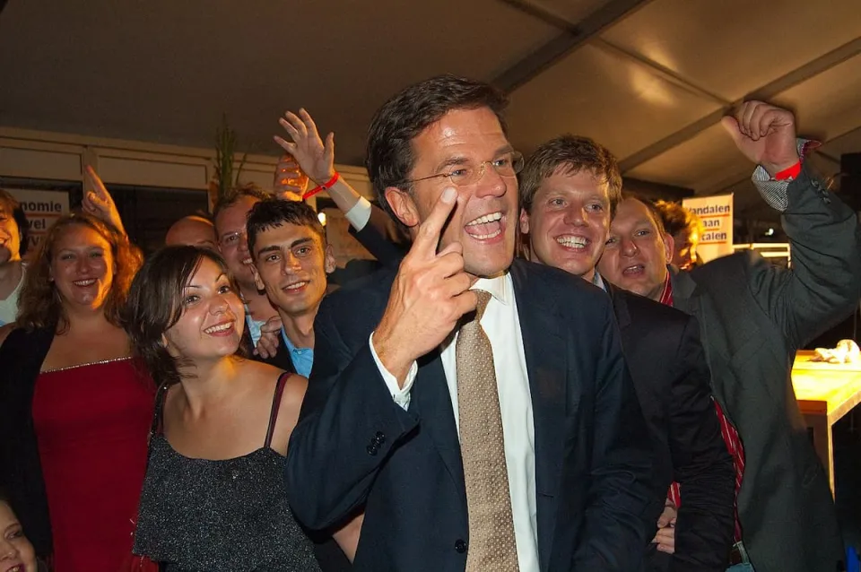 Mark Rutte feest