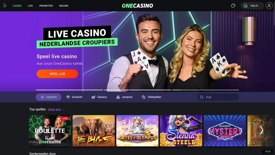 One Casino lobby