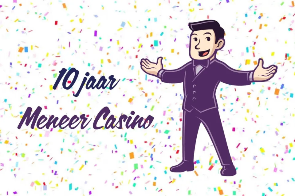 10 jaar Meneer Casino confetti