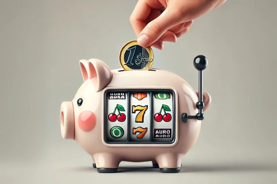 slot machine in de vorm van een spaarvarken