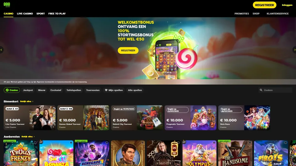 888 casino lobby