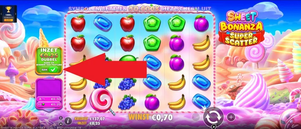 Sweet Bonanza Super Scatter ante