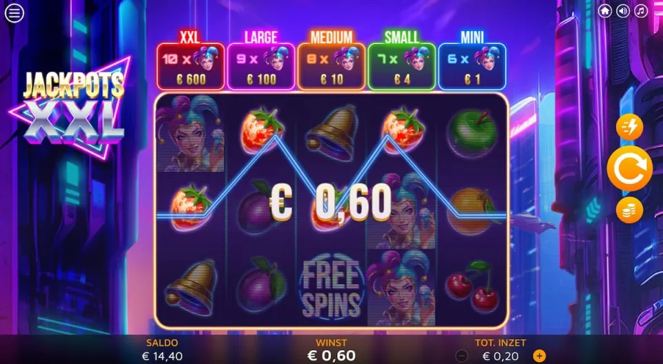 Jackpots XXL winlijn