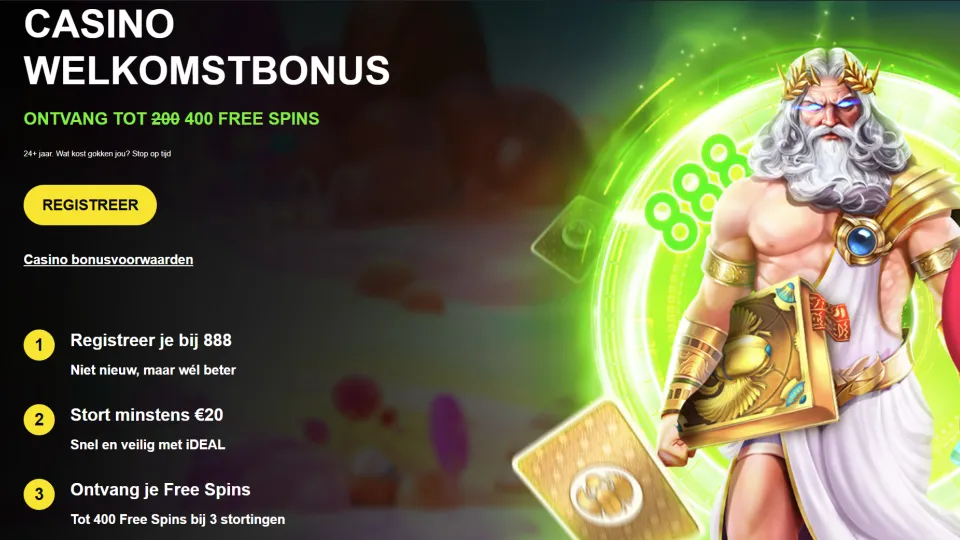 888 Casino homepage
