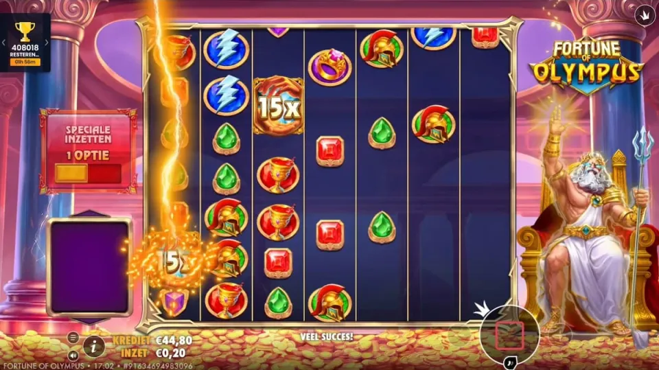 Fortune of Olympus Zeus voegt multipliers toe