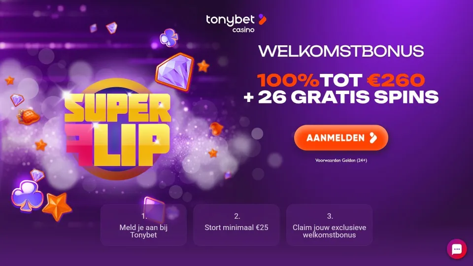 Tonybet welkomstbonus