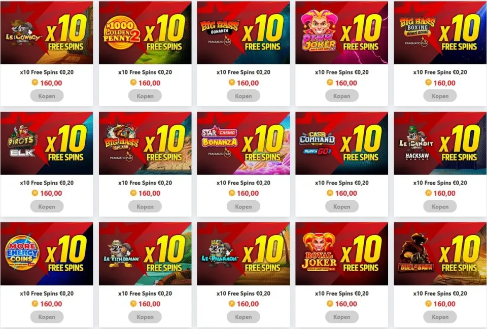 Starcasino Starshop loyaltyprogramma