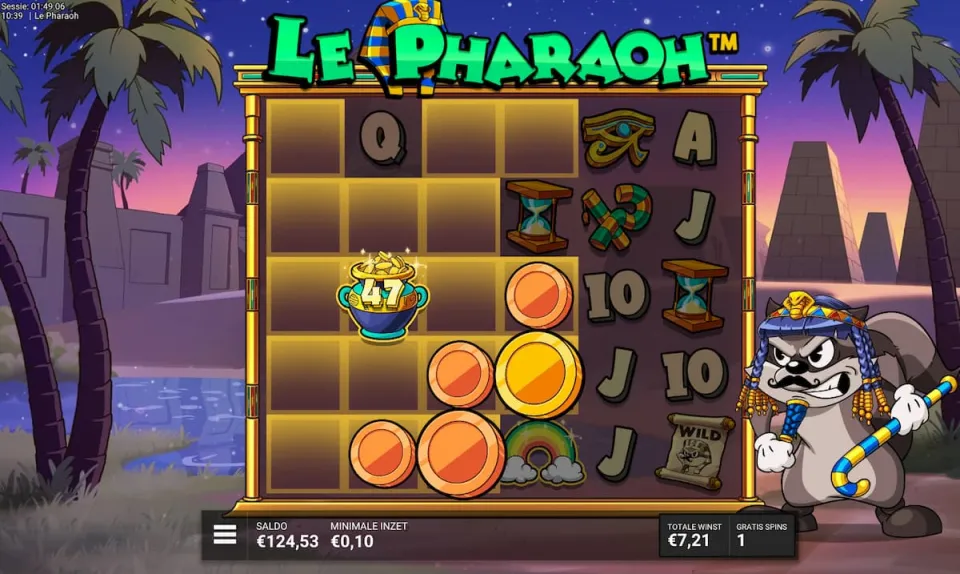 Le Pharaoh Luck of the Pharaoh bonus