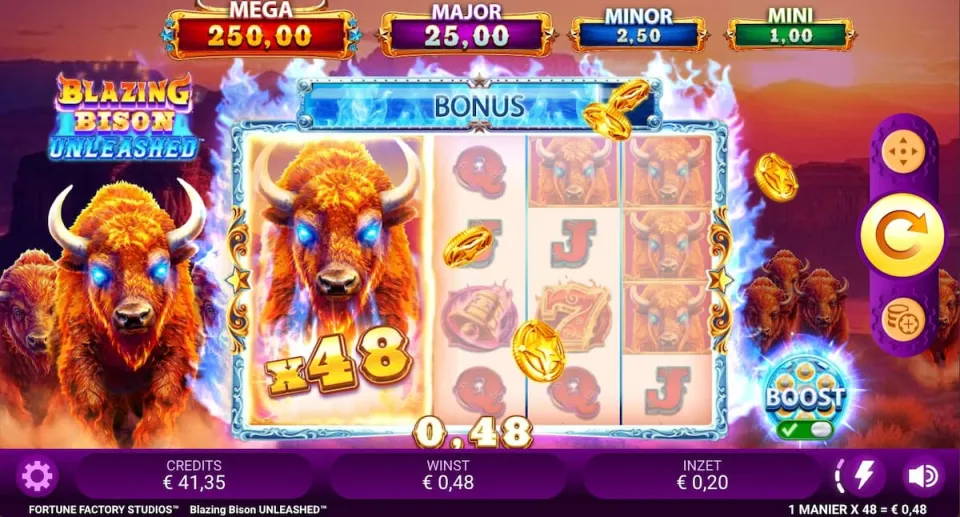 Blazing Bison Unleashed multiplier