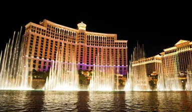 Bellagio fonteinen met casino