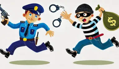 boef politieagent overval