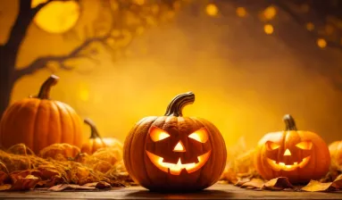 Halloween pompoenen