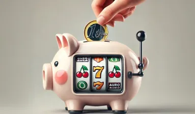 slot machine in de vorm van een spaarvarken