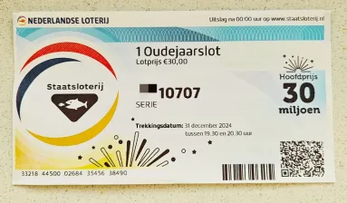Oudejaarslot van de Staatsloterij met eindcijfer 7